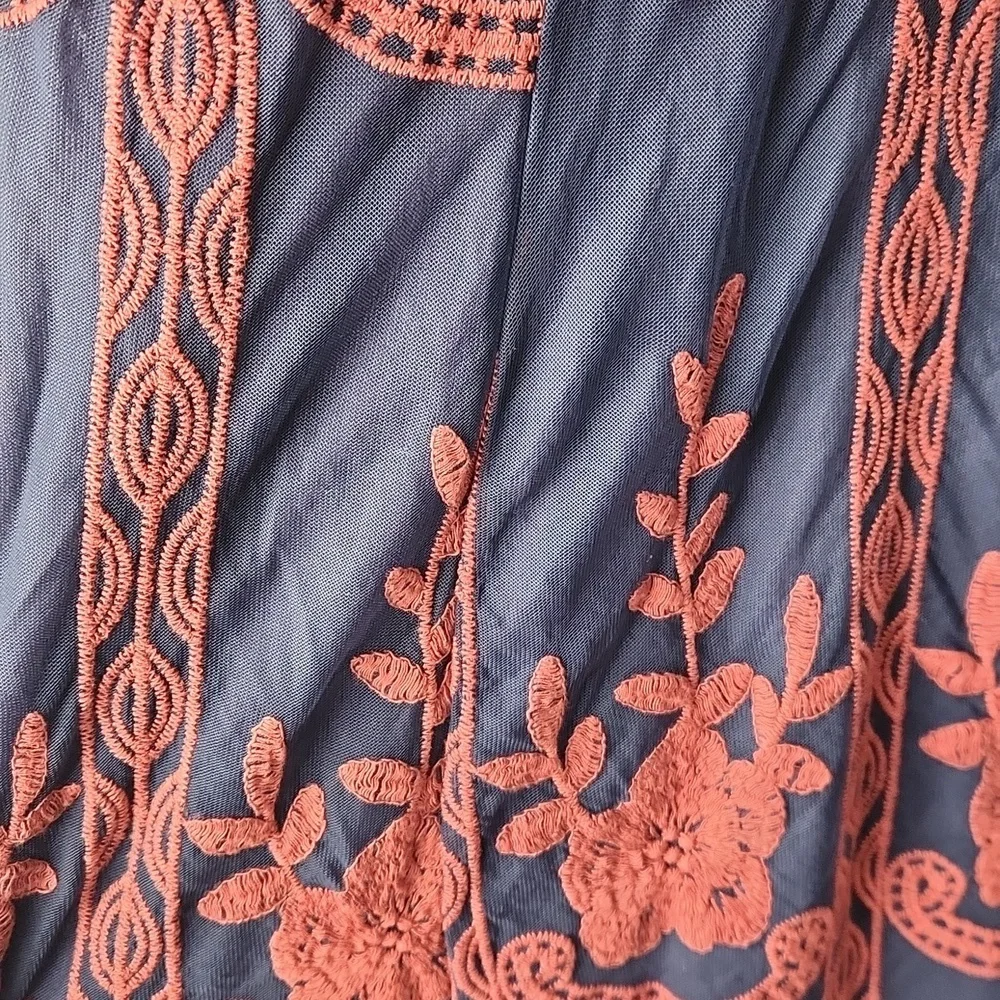 BarVely Lace Empire Waist Embroidered Maxi Dress - Picture 6 of 8